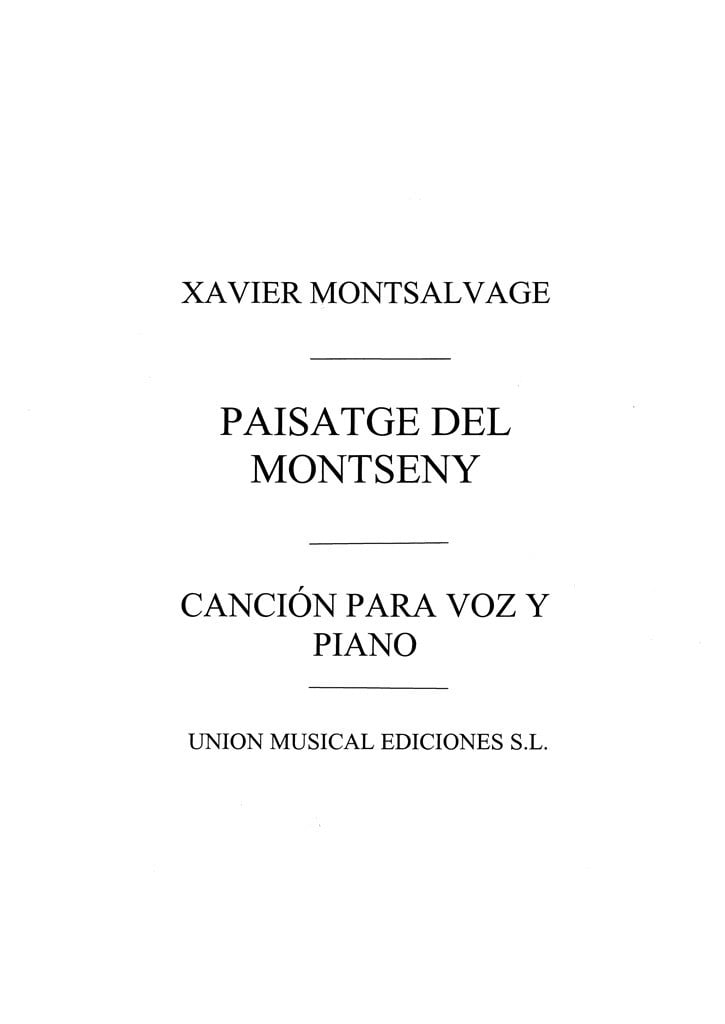 Paisatge Del Montseny
